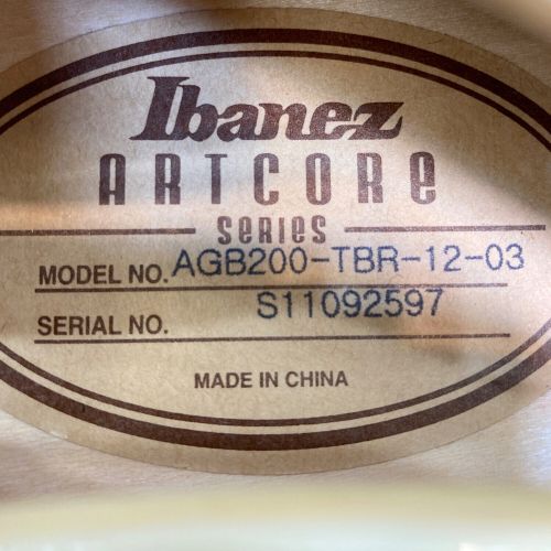 IBANEZ (アイバニーズ) セミアコベース AGB200-TBR-12-03