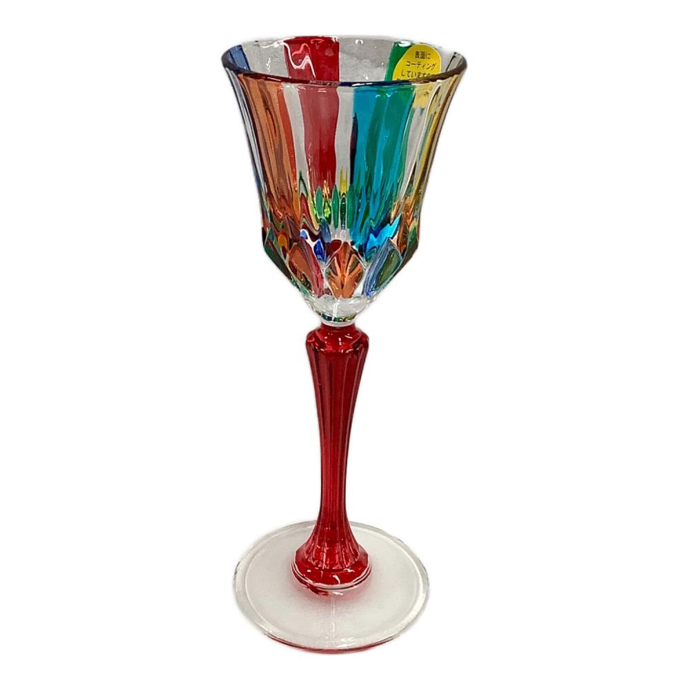 ZECCHIN (ゼッキン) MURANO ワイングラス ベネチアングラス レッド