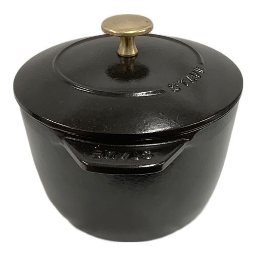 Staub (ストウブ) 両手鍋 16cm ブラック