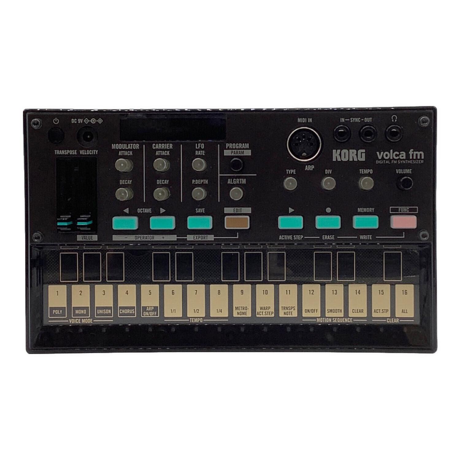 KORG volca fm シンセサイザー KORG : volca fm | FM音源搭載のデジタルFMシンセサイザー | Digiland