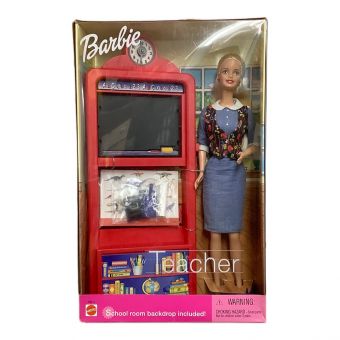 バービー人形 Barbie Teacher Doll w/ School Room Backdrop