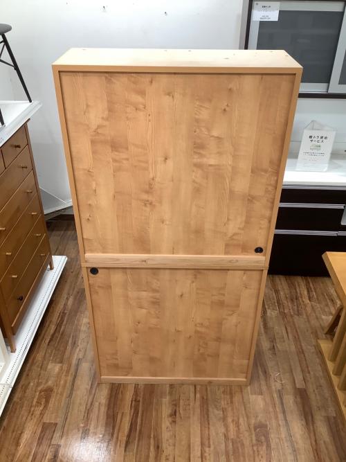 MOMO natural (モモナチュラル) レンジボード ナチュラル 108 引き出し2段・2枚扉