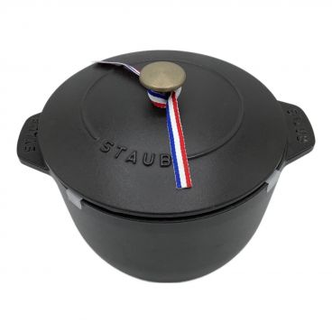 新品未使用】STAUB ストウブ Wa-NABE Lサイズ20cm ブラック ブランド