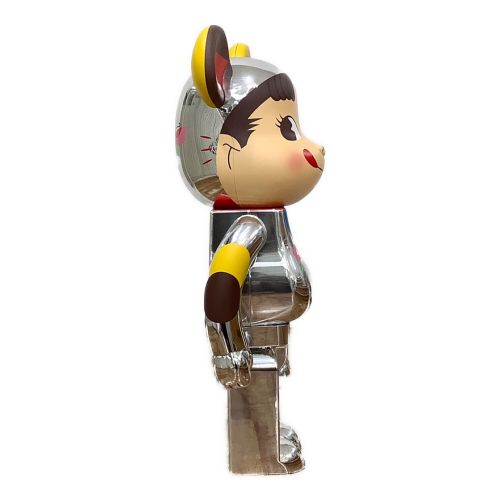 BEAR BRICK (ベアブリック) フィギュア  招き猫ペコちゃん福銀メッキ1000％