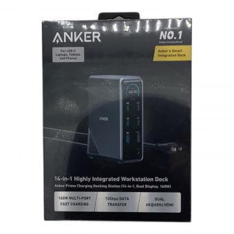 Anker (アンカー) モバイルバッテリー Prime Charging Docking Station 14-in-1 Dual Display 160W PSEマーク(モバイルバッテリー)有