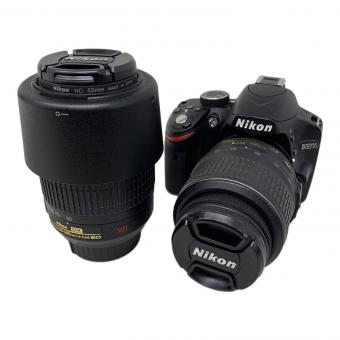 Nikon (ニコン) デジタル一眼レフカメラ ダブルズームキット ※内部ホコリ有 D3200 2416万画素 APS-C 専用電池 SDXCカード対応 ISO100～6400 1/4000～30秒 2030419