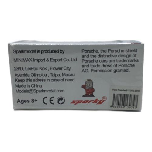 SPARKY (スパーキー) ミニカー 1/64 Porsche 911 GT3 RS 2016 Silver