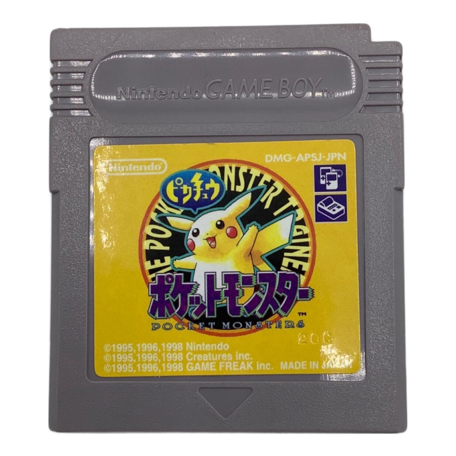 ポケットモンスター ピカチュウ　任天堂　ゲームボーイ　レア Nintendo (ニンテンドウ) ゲームボーイ用ソフト ポケットモンスター