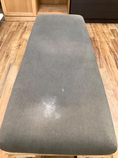 無印良品 (ムジルシリョウヒン) リビングでもダイニングでもつかえるベンチ・１ ナチュラル×グレー リビングでもダイニングでもつかえるベンチ・１