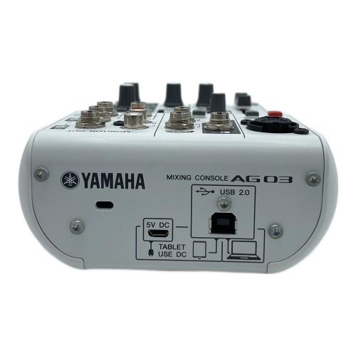 YAMAHA (ヤマハ) ウェブキャスティングミキサー AG03 動作確認済み YCBL01862