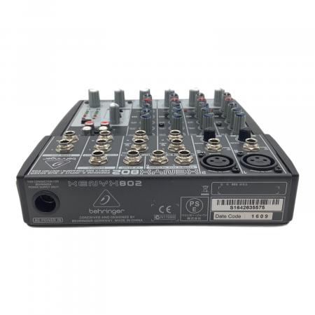 BEHRINGER (ベリンガー) アナログミキサー XENYX802｜トレファクONLINE