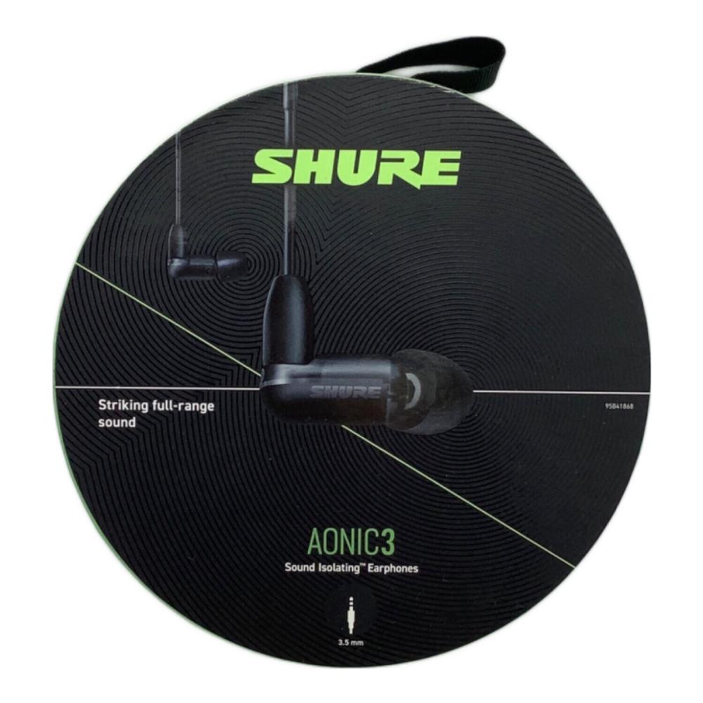 SHURE (シュア) カナル型 高遮音性イヤホン AONIC3 SE31BABKUNI-A