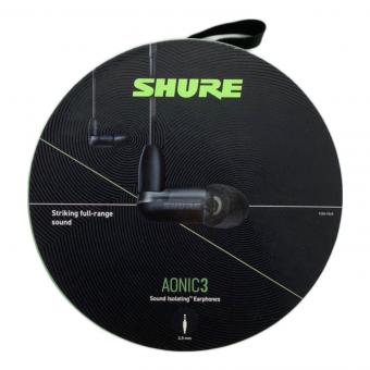 SHURE (シュア) カナル型 高遮音性イヤホン AONIC3 SE31BABKUNI-A