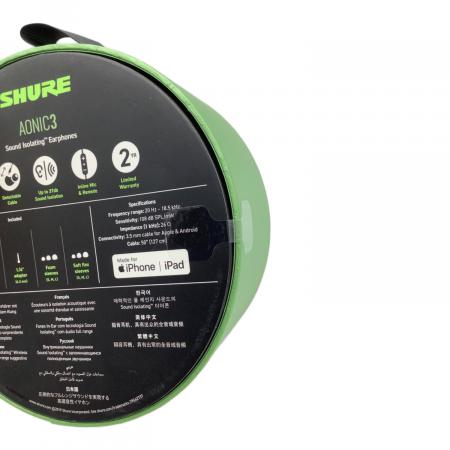 SHURE (シュア) カナル型 高遮音性イヤホン AONIC3 SE31BABKUNI-A