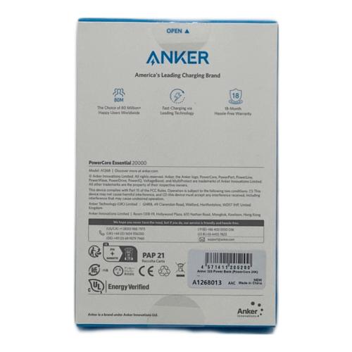 Anker (アンカー) モバイルバッテリー A1268 PSEマーク(モバイルバッテリー)有