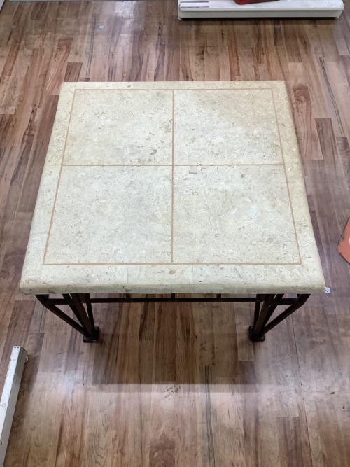 INSPECTED テーブル ベージュ×ブラウン