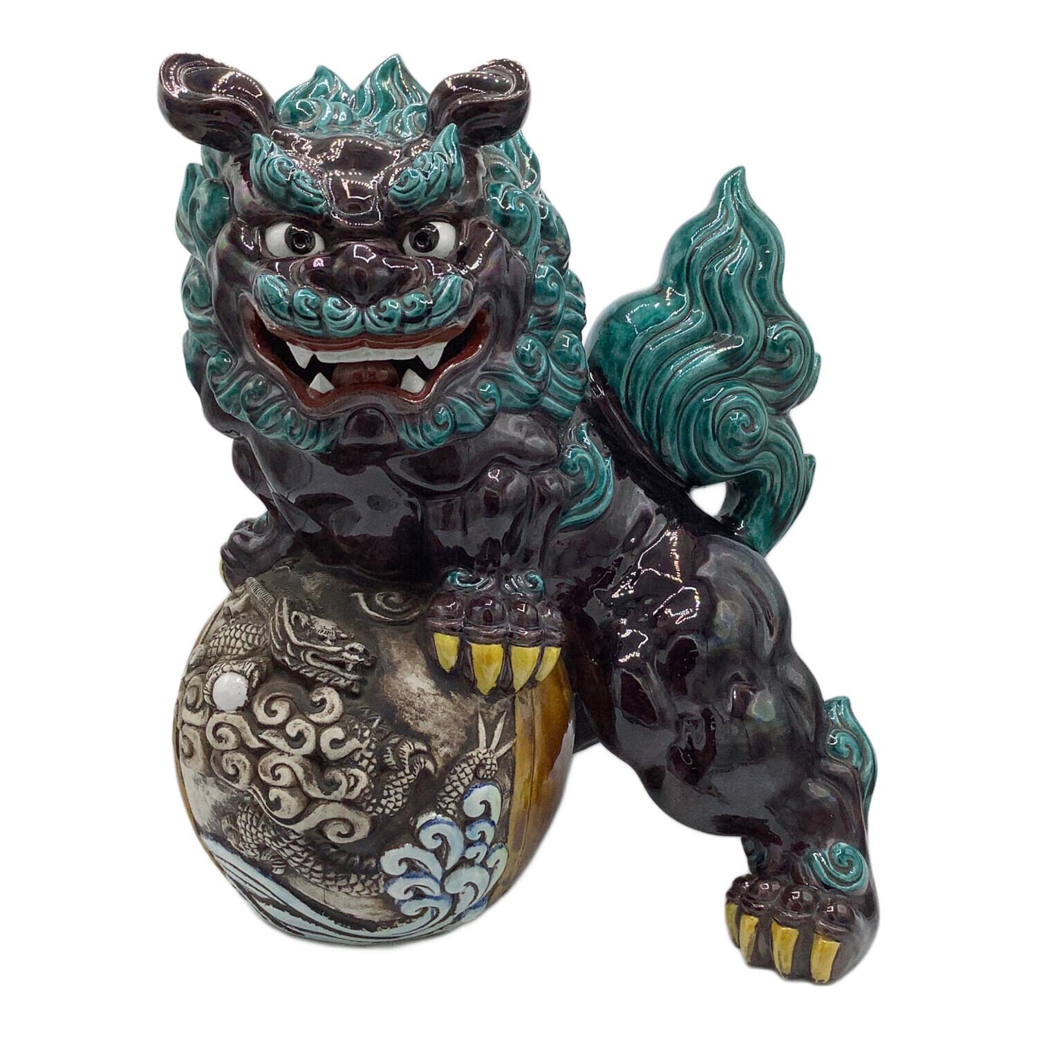 九谷焼玉乗り獅子