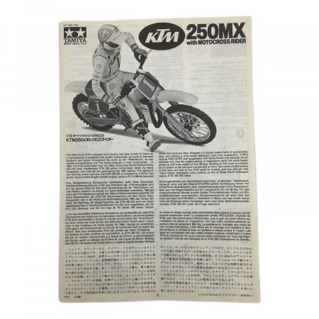 【未組立】TAMIYA　 KTM250MX モトクロス ライダー付き 1/12 TAMIYA (タミヤ) プラモデル KTM250MX ライダーフィギュア付き 1/12