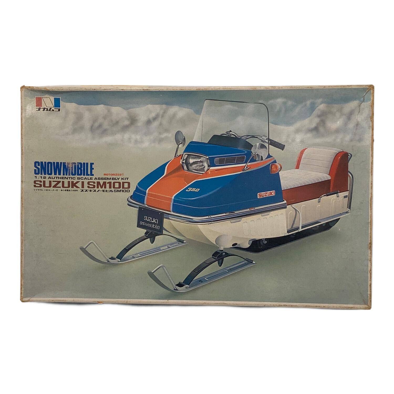 ☆珍品！！　◇1970年代の旧バンダイ スノーモビルです■オリジナル箱付き。 ナカムラ プラモデル 1/12 スズキ スノーモビル SM100 SNOWMOBILE