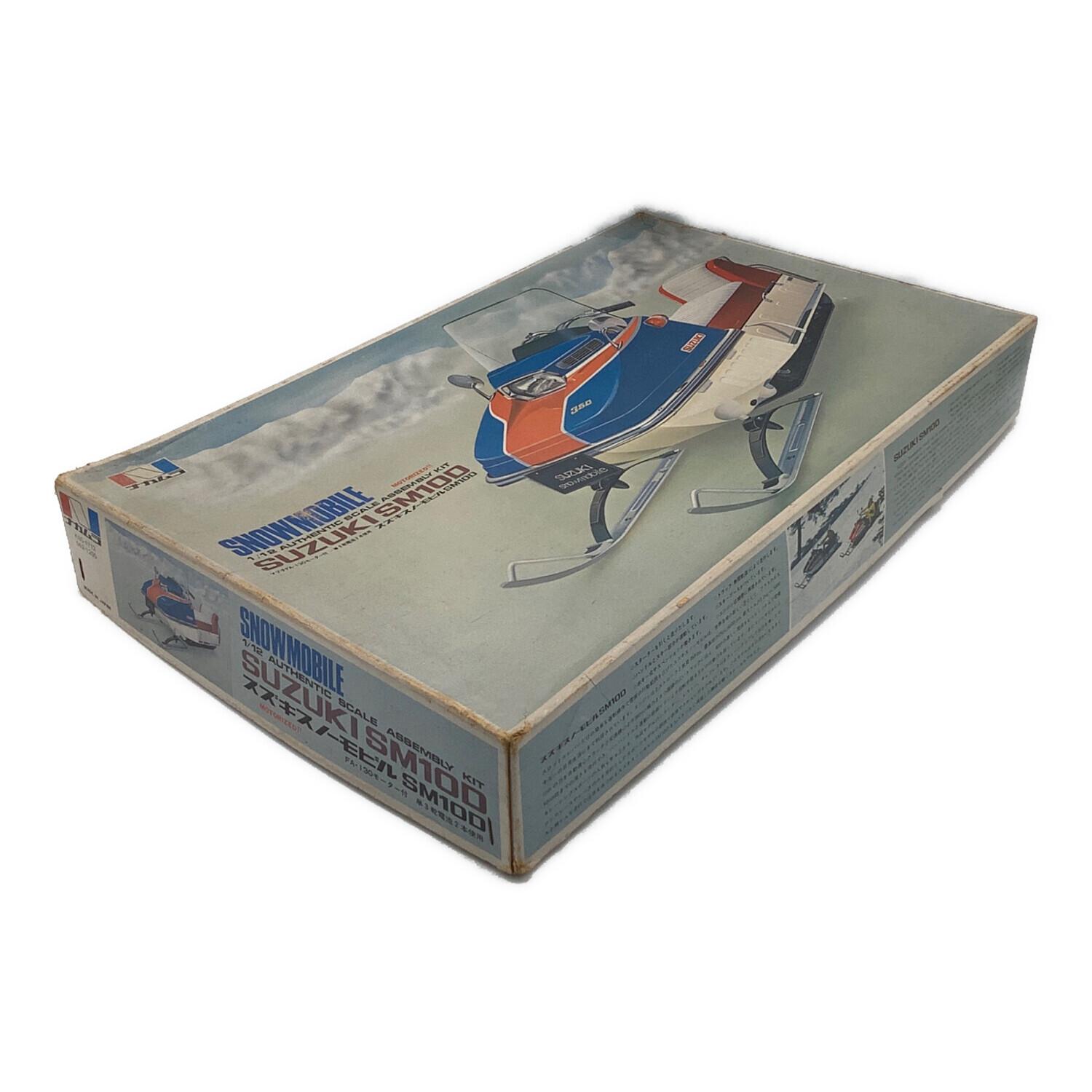 ☆珍品！！　◇1970年代の旧バンダイ スノーモビルです■オリジナル箱付き。 ナカムラ プラモデル 1/12 スズキ スノーモビル SM100 SNOWMOBILE