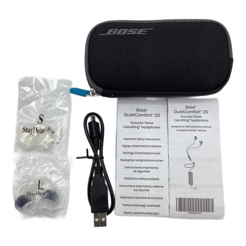 BOSE (ボーズ) イヤホン ブラック QUIETCOMFORT 20