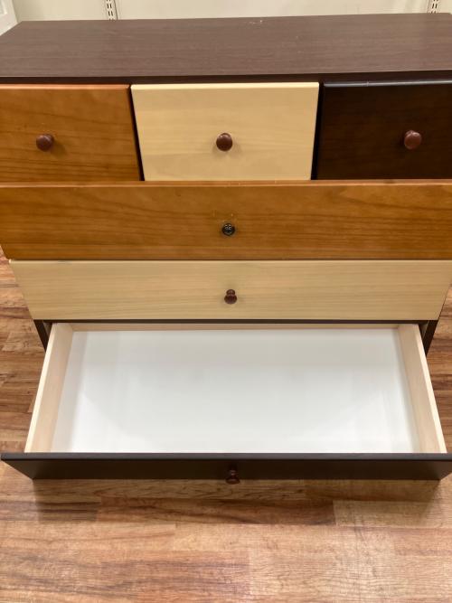 中村敬木工 (ナカムラタカシモッコウ) チェスト マルチカラー 取っ手一部非純正 4段