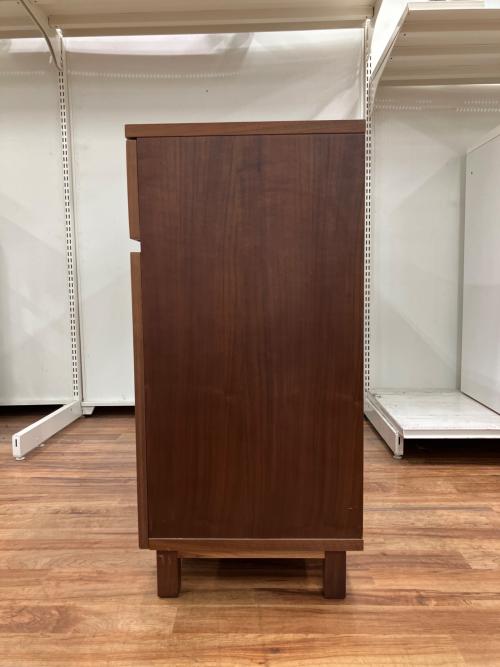 無印良品 (ムジルシリョウヒン) キャビネット ブラウン 4段 ウォールナット 収納
