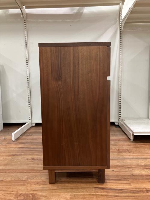 無印良品 (ムジルシリョウヒン) キャビネット ブラウン 4段 ウォールナット 収納