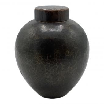 玉川堂 (ギョクセンドウ) 茶壺　鎚起銅器