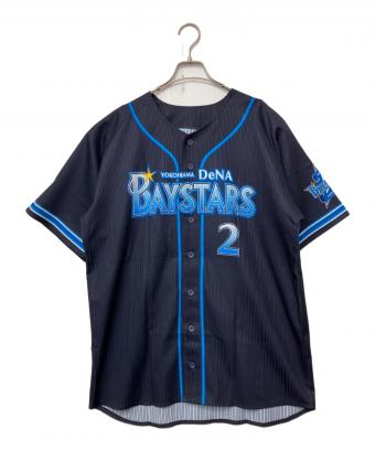 横浜DeNAベイスターズ (ヨコハマディーエヌエーベイスターズ) ベースボールシャツ ネイビー×ブルー サイズ:FREE