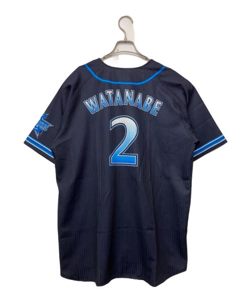 横浜DeNAベイスターズ (ヨコハマディーエヌエーベイスターズ) ベースボールシャツ ネイビー×ブルー サイズ:FREE