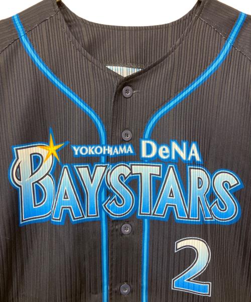 横浜DeNAベイスターズ (ヨコハマディーエヌエーベイスターズ) ベースボールシャツ ネイビー×ブルー サイズ:FREE