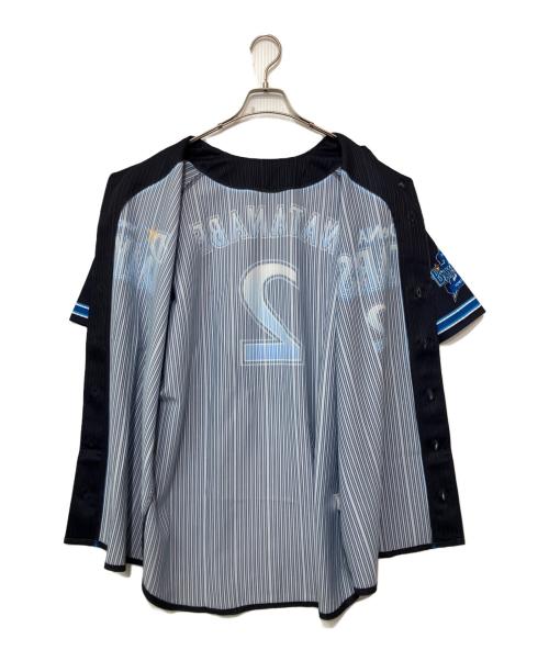 横浜DeNAベイスターズ (ヨコハマディーエヌエーベイスターズ) ベースボールシャツ ネイビー×ブルー サイズ:FREE