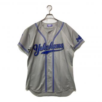 横浜DeNAベイスターズ (ヨコハマディーエヌエーベイスターズ) ベースボールシャツ グレー×ブルー サイズ:FREE