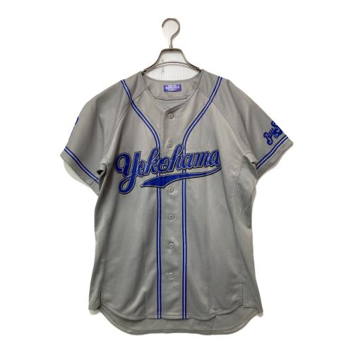 横浜DeNAベイスターズ (ヨコハマディーエヌエーベイスターズ) ベースボールシャツ グレー×ブルー サイズ:FREE