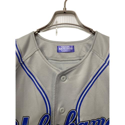 横浜DeNAベイスターズ (ヨコハマディーエヌエーベイスターズ) ベースボールシャツ グレー×ブルー サイズ:FREE