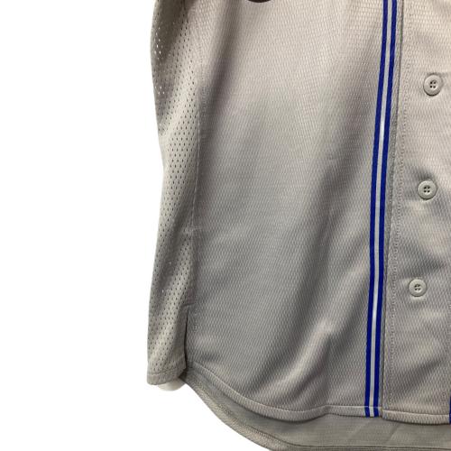 横浜DeNAベイスターズ (ヨコハマディーエヌエーベイスターズ) ベースボールシャツ グレー×ブルー サイズ:FREE