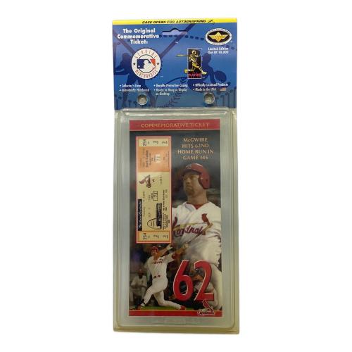 The Original Commermorative Ticket マーク・マグワイア  本塁打更新 10000個限定