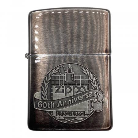 Zippo 60th Anniversary ライター　1992年 ZIPPO 60周年記念(1932-1992) ピンバッジ付き｜トレファクONLINE