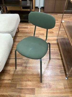 ダイニングチェアー グリーン 1人掛け