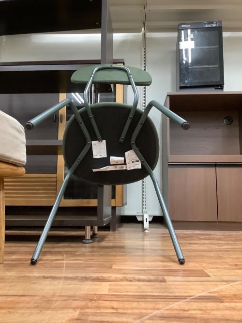 ダイニングチェアー グリーン 1人掛け