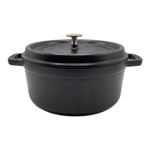 Staub (ストウブ) ココットラウンド ブラック 24cm