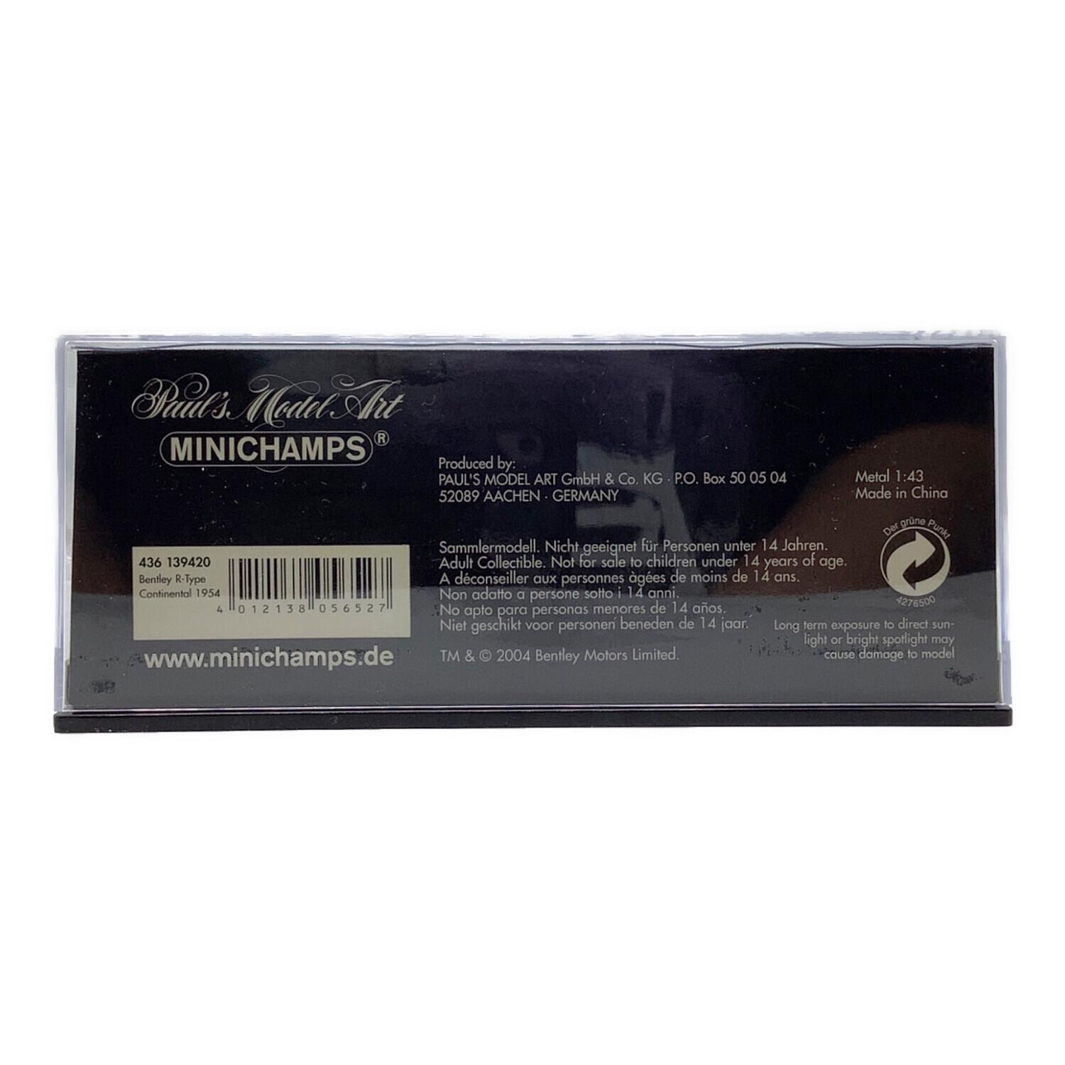 MINICHAMPS (ミニチャンプス) モデルカー Bentley R-Type Continental