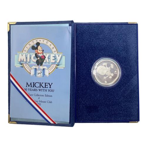 DISNEY (ディズニー) ディズニーグッズ 60周年 純銀メダル 1988