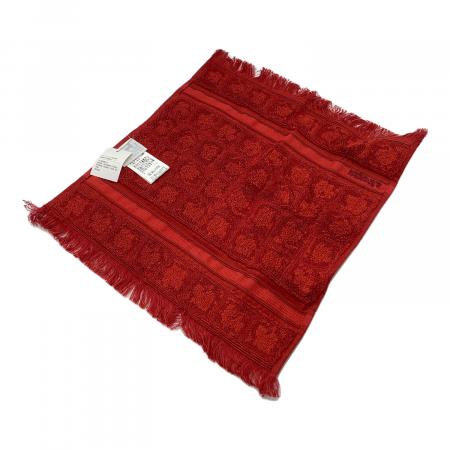 HERMES (エルメス) タオルハンカチ レッド GINZA EPONGE RASEE 101589M