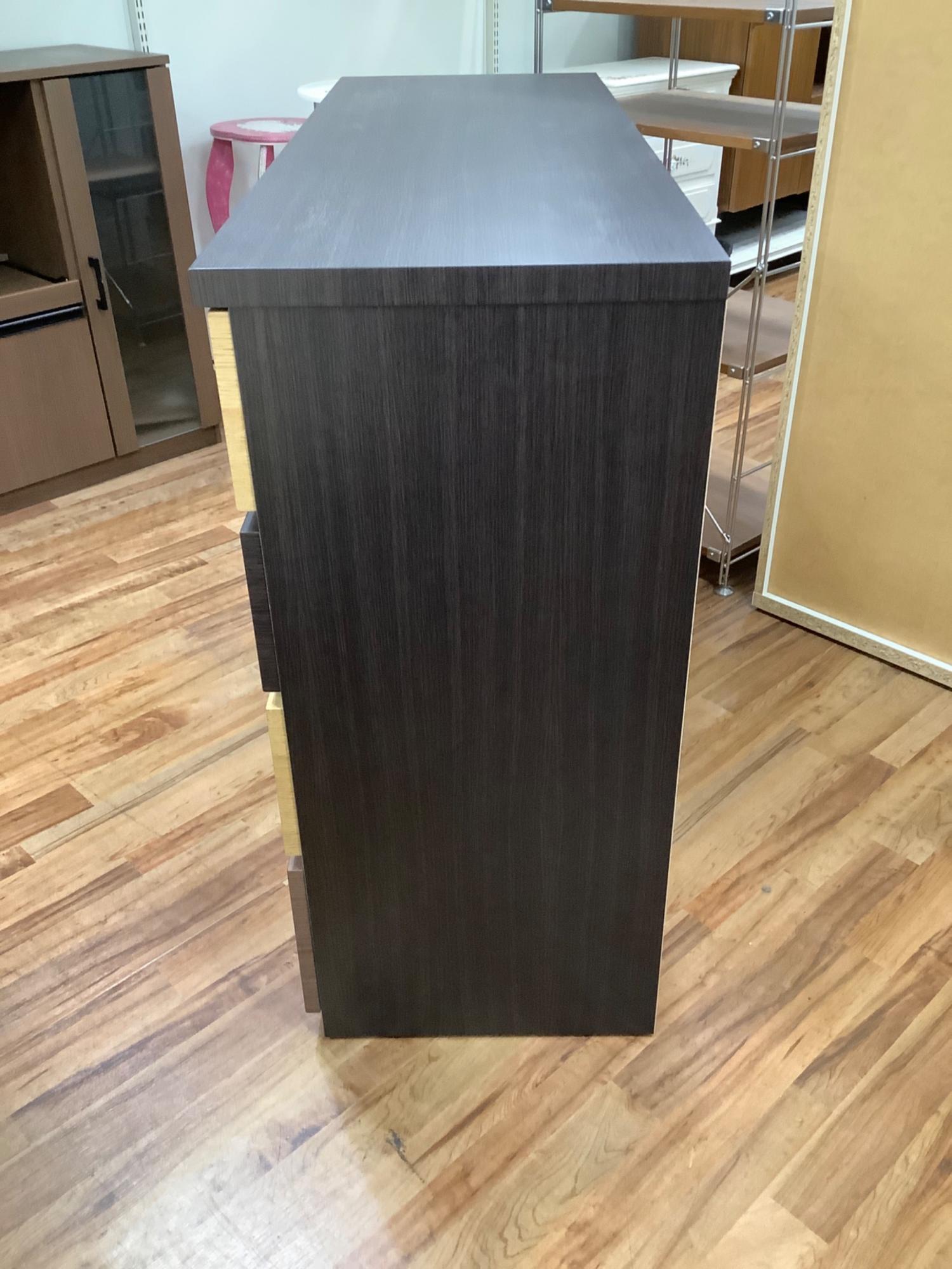 ニトリ チェスト ブラウン ローチェスト カレナ 120LC DBR3