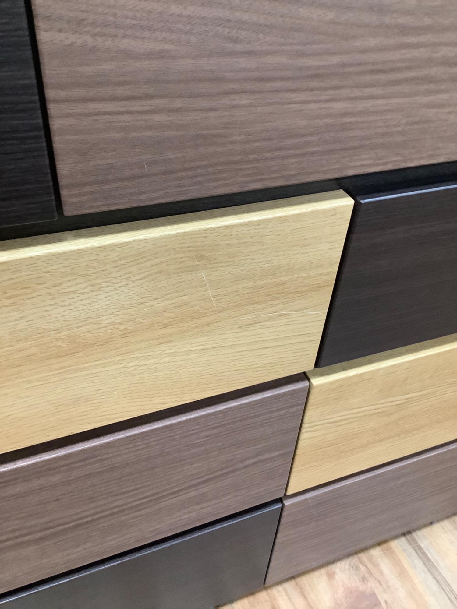 ニトリ チェスト ブラウン ローチェスト カレナ 120LC DBR3