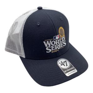 47BRAND (フォーティーセブンブランド) MLB メッシュキャップ ブラック×ホワイト WORLD SERIES 2024