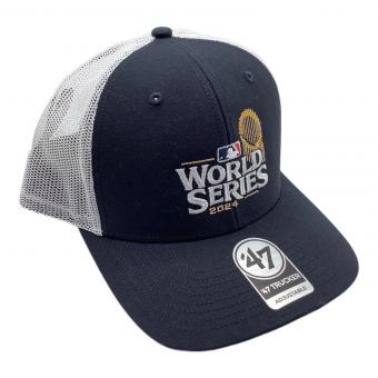 47BRAND (フォーティーセブンブランド) MLB メッシュキャップ ブラック×ホワイト WORLD SERIES 2024