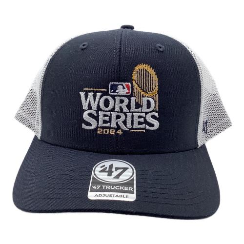 47BRAND (フォーティーセブンブランド) MLB メッシュキャップ ブラック×ホワイト WORLD SERIES 2024